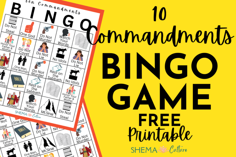 10 Commandments Bingo Game: FREE Printable Bingo Cards