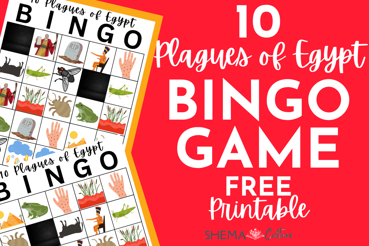 10 plagues of egypt activity bingo game free printable cards