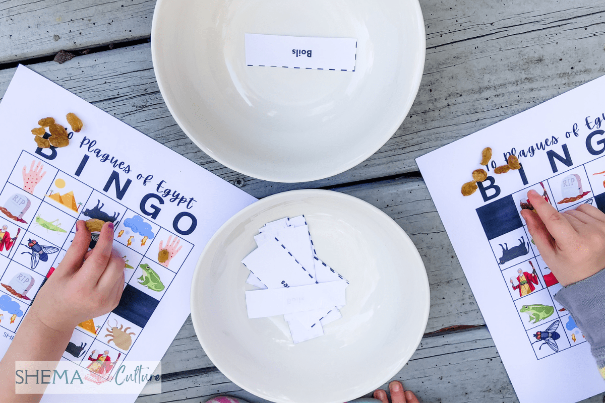 10 plagues of Egypt activity Passover fun free printable 