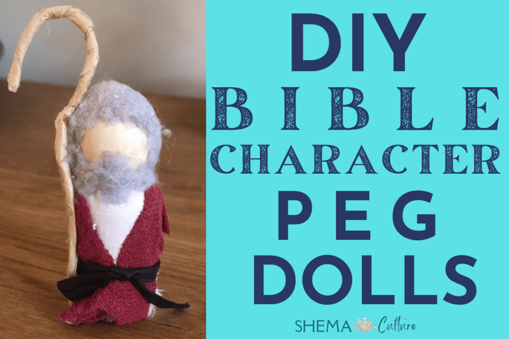 DIY Bible Character Peg Dolls How to Make Wood Peg Dolls Biblical tutorial