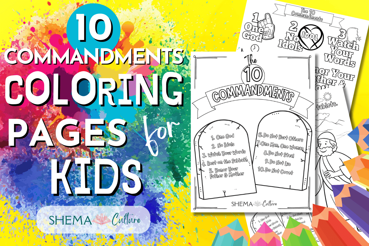 The Ten Commandments Coloring Page The Ten Commandments Coloring Page