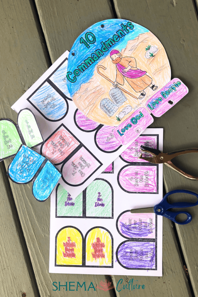 10 commandments craft for preschoolers ten commandment printable free for kids