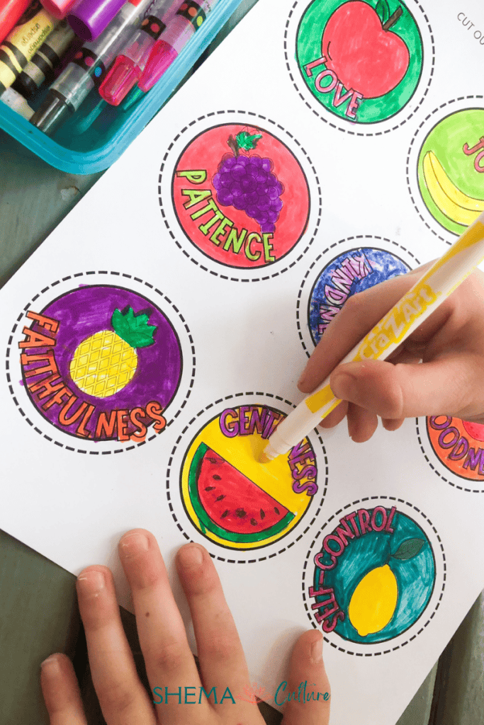 Fruit of the Spirit Craft for Kids Free Printable Fruit of the Spirit Activity