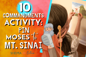 10 Commandments Activity FREE Printable Shavuot Activity Moses Mt. Sinai game