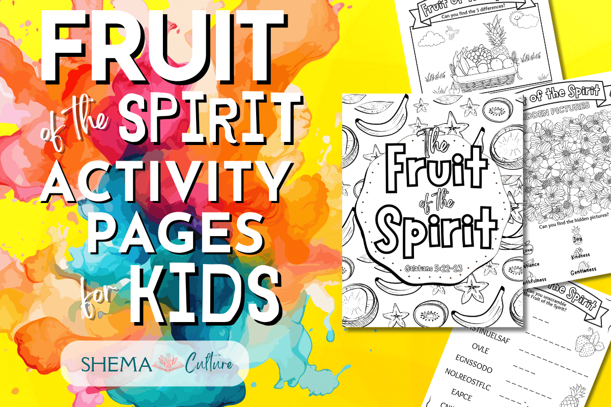 Fruit of the Spirit activity sheets free printable Fruit of the Spirit activity pages worksheets for kids Spiritual fruits in the Bible