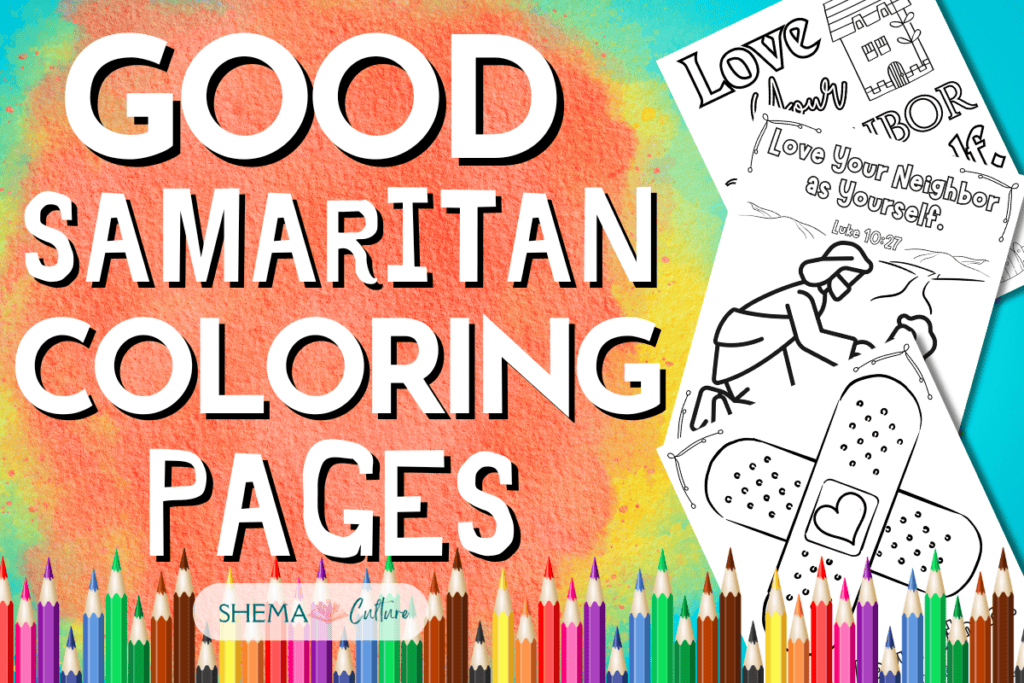 Good Samaritan Coloring Page FREE Printable Good Samaritan Coloring Sheet love your neighbor coloring page for kids pdf
