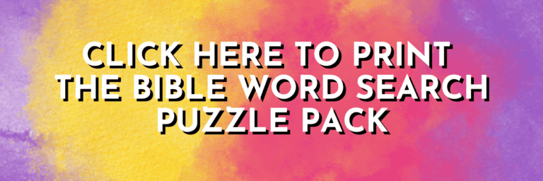 Printable Bible Word Search Puzzles: FREE Bible Word Finds