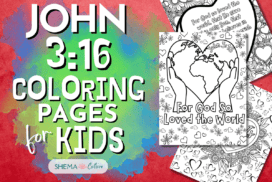 John 3:16 Coloring Pages: FREE Printable For God So Loved the World ...