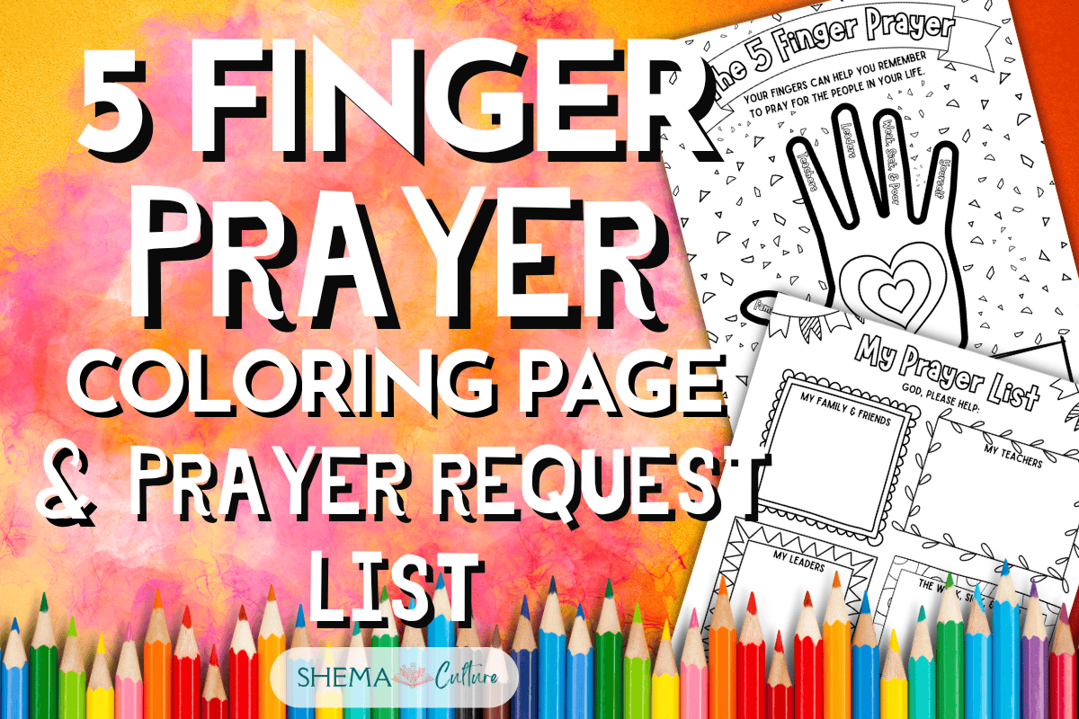 5 Finger Prayer 5 Finger Prayer Printable Five Finger Prayer Method Coloring page free printable pdf worksheet