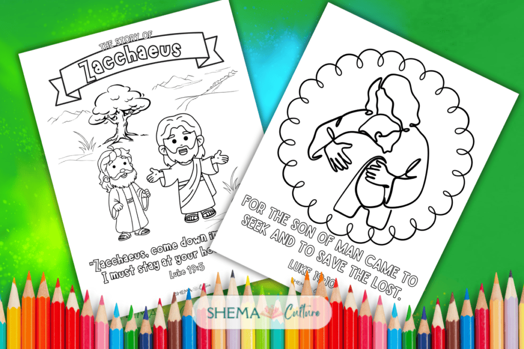 Zacchaeus Coloring Page: FREE Printable Zacchaeus Coloring Sheet free printable pictures of Zacchaeus pdf