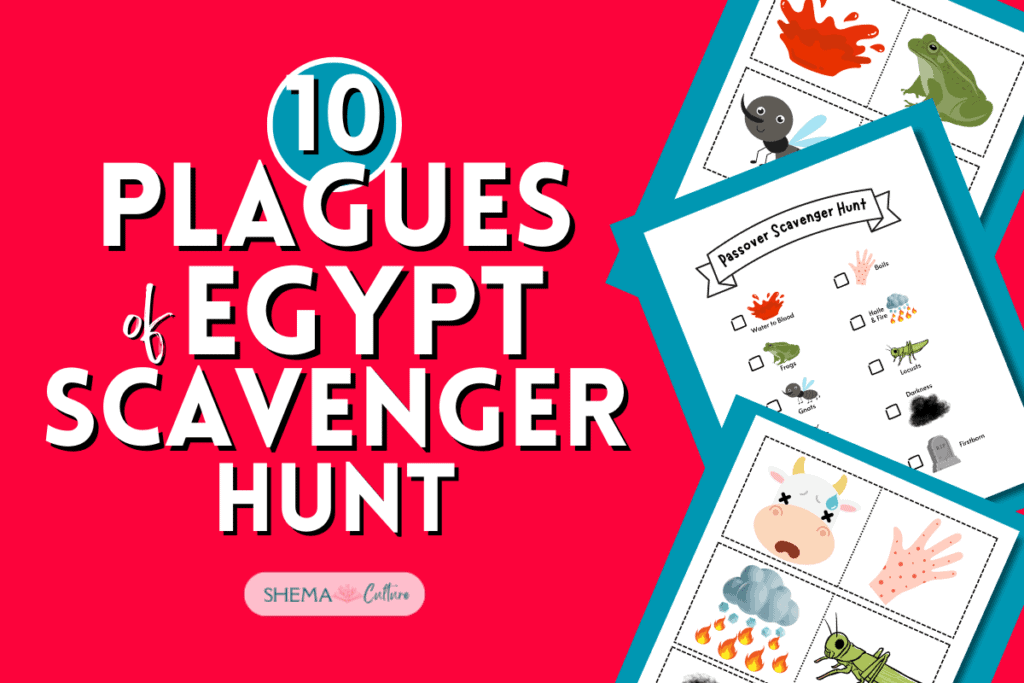 10 Plagues of Egypt printable free Passover activity