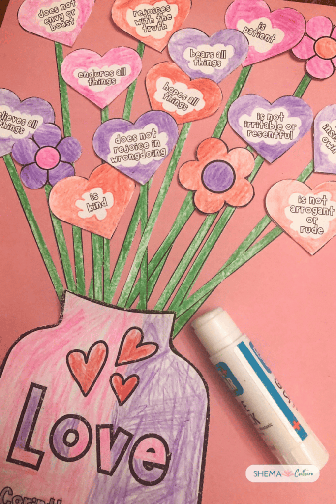 heart crafts for children God is love craft