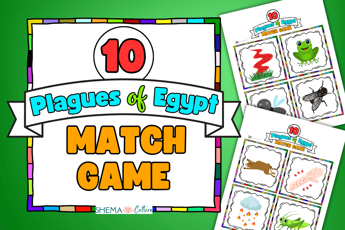 10 Plagues Printable Bible Matching Game 10 plagues Activity for kids