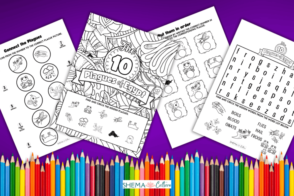 10 Plagues of Egypt Activity Sheets free Printable Worksheet