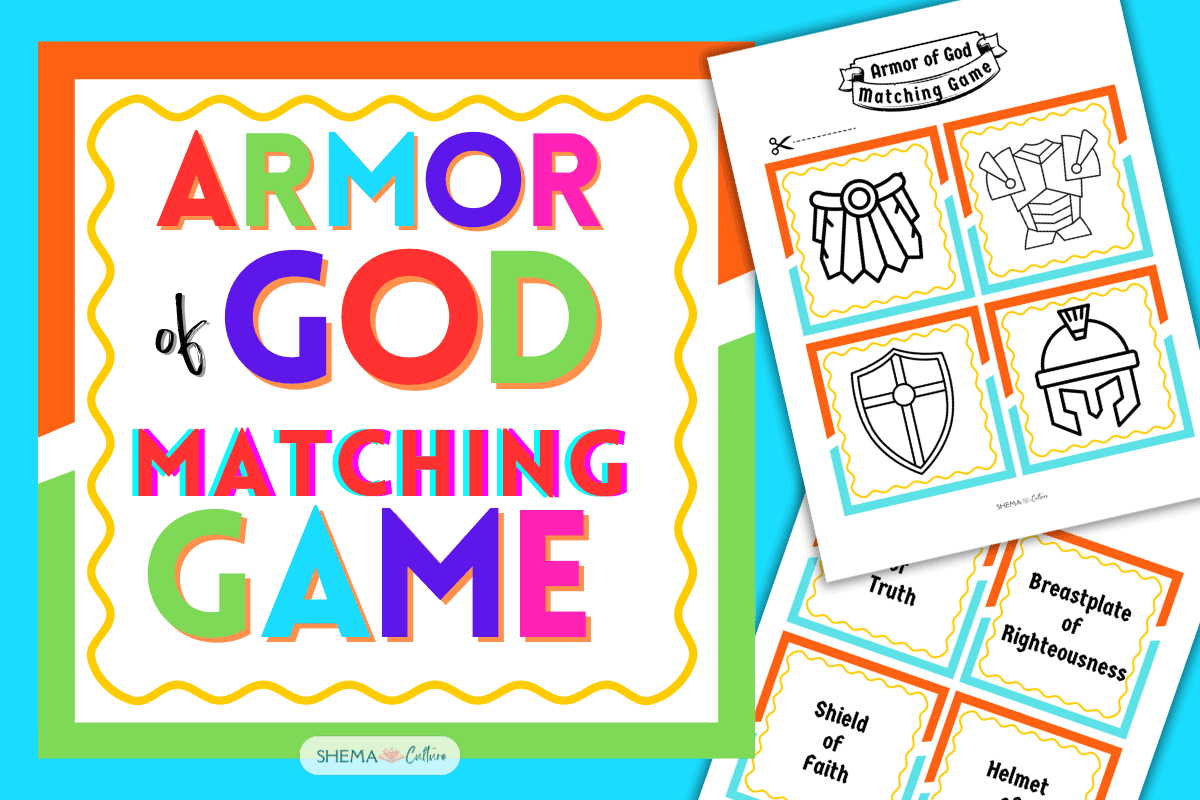 armor of God matching game free printable memory game