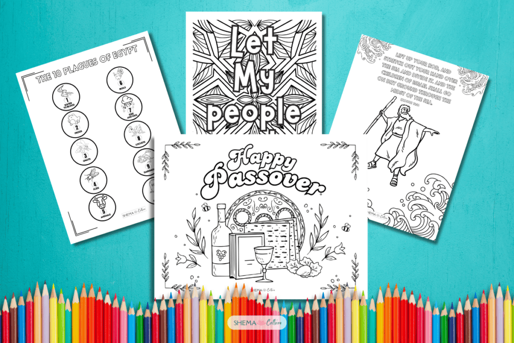 Passover pictures to color free printable 