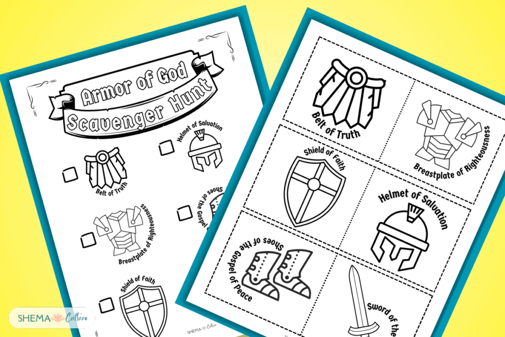 armor of God games armor of God scavenger hunt free printable