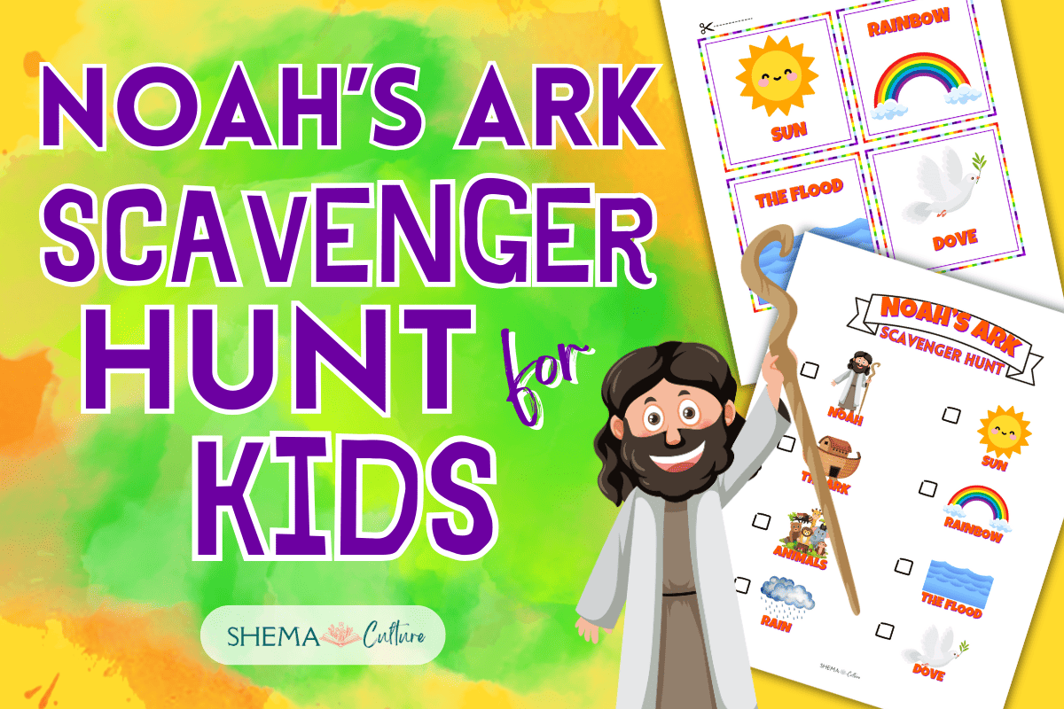 Noah's Ark Scavenger Hunt free Printable Bible Game