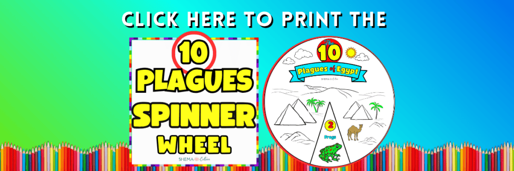 10 Plagues of Egypt Spinner Wheel free  Printable Craft
