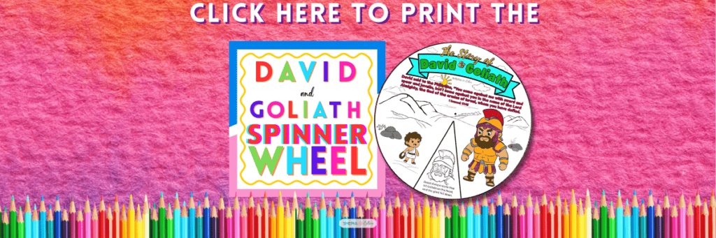 David and Goliath spinner wheel