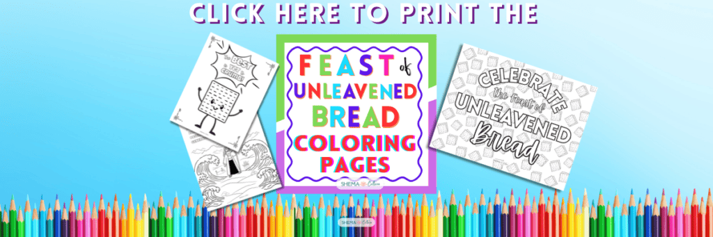 Feast of Unleavened Bread coloring page free printable