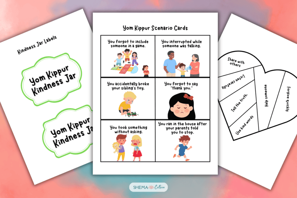Yom Kippur activities for kids