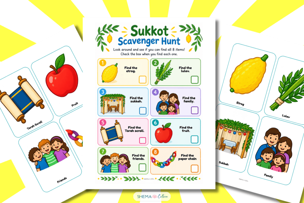 Sukkot activity Sukkot game 